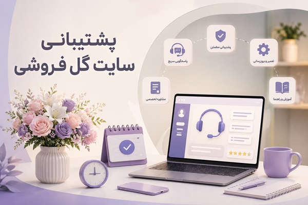 پشتیبانی سایت گل فروشی